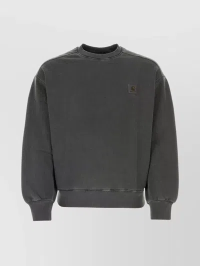 Carhartt Acid-wash Crew Neck Sweatshirt In Grau