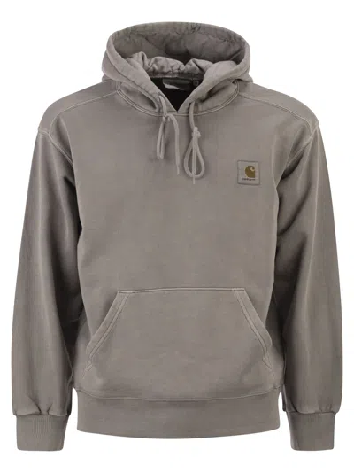 Carhartt Nelson Hooded Sweatshirt In Gray