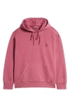 Carhartt Nelson Hoodie In Magenta Garment Dye