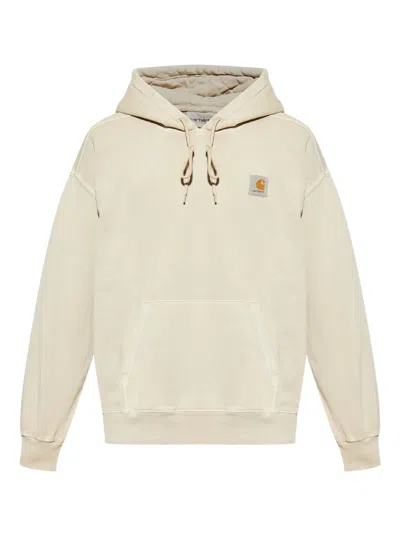 Carhartt Wip Hooded Nelson Sweatshirt Fleur De Sel In Neutral