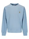 Carhartt Cotton Sweatshirt With Washed Out Effect In Blue