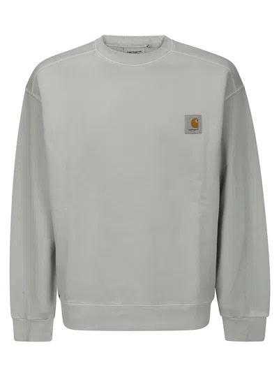 Carhartt Nelson Sweat Cotton Sweat In Sonic Silver