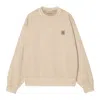 Carhartt Nelson Crew Neck Sweater In Lpgd Fleur De Sel