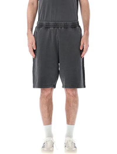 Carhartt Nelson Sweat Shorts In Charcoal Garment Dyed