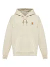 Carhartt Nelson Washed Hooded Sweatshirt In Beige