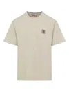 Carhartt Mens Fleur De Sel Nelson Crewneck Cotton-jersey T-shirt In Fleur De Sel