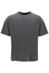 Carhartt Nelson Logo-patch Cotton T-shirt In .gd Charcoal Garment Dyed