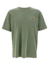Carhartt Mens Park Nelson Crewneck Cotton-jersey T-shirt Xxl In Green