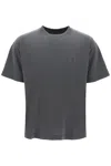 Carhartt Nelson Logo-patch Cotton T-shirt In Grey