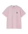 Carhartt Cotton Loose Fit T-shirt With Dropped Shoulders In Hortensia