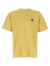 Carhartt Nelson T-shirt Crewneck Loose Fit Short Sleeves In Yellow