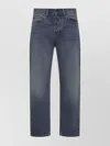 Carhartt Wip Mid-rise Organic Cotton Trousers In Blue