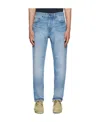 Carhartt High Waist Straight Leg Denim Jeans In Blue