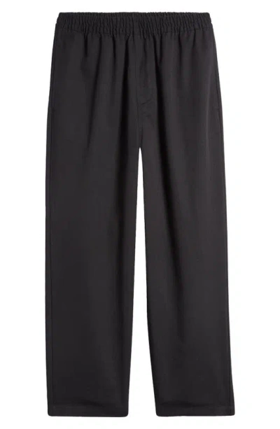 Carhartt Newhaven Relaxed Fit Pants In Black Rinsed