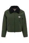 Carhartt Newkirk Corduroy-collar Bomber Jacket In Green