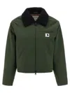 Carhartt Newkirk Corduroy-collar Bomber Jacket In Green