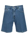 Carhartt Wip  Landon Blue Denim Shorts In Blue