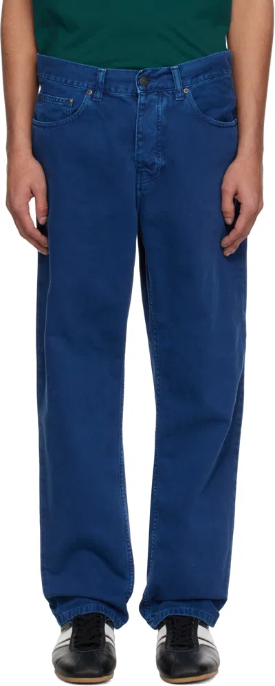 Carhartt Non-conical Elastic Pants In Blue