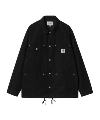 CARHARTT CARHARTT WIP LOGO-PATCH BUTTON-UP JACKET