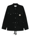 Carhartt Work In Progress Flint Corduroy Button-up Shirt In Black
