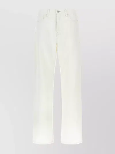 Carhartt Logo-patch Cotton Jeans In White