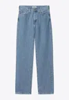 Carhartt Wip Noxon Blue Denim Pants In Multi