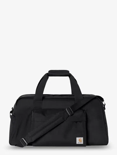 Carhartt Nylon Duffle Bag With Logo Patch On The Bottom In Black
