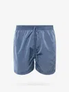 Carhartt Nylon Swim Trunk With Embroidered Logo In Blue