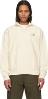 Carhartt Off-white Half Zip American Script Sweatshirt