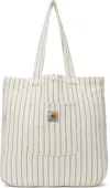 Carhartt Off-white Hendry Tote In 2rm02 Sstrwax/drknvy
