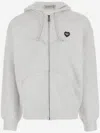 Carhartt Grey Hooded Heart Ii Hartt Zip-up Hoodie In Gray