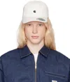 Carhartt Off-white Madison Cap In 0d3xx Wax / Black