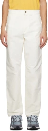 Carhartt Off-white Single Knee Trousers In 02 D6 Wax