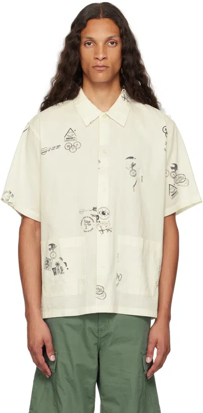 Carhartt Off-white Stamp Shirt In Xx 2ma Wax