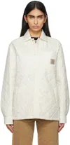 Carhartt Off-white Wadeson Shirt Jacket In Wax