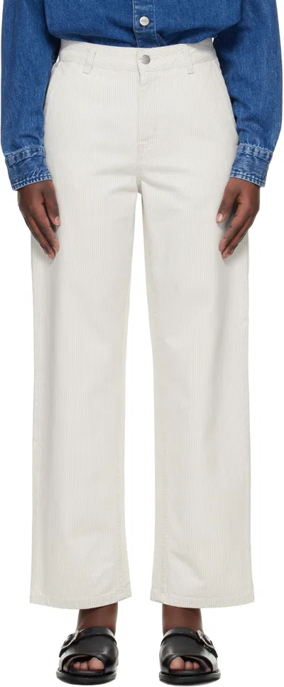 Carhartt Off-white Mercer Stripe Jeans