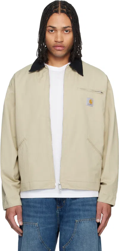 Carhartt Off-white Og Detroit Jacket In Neutral