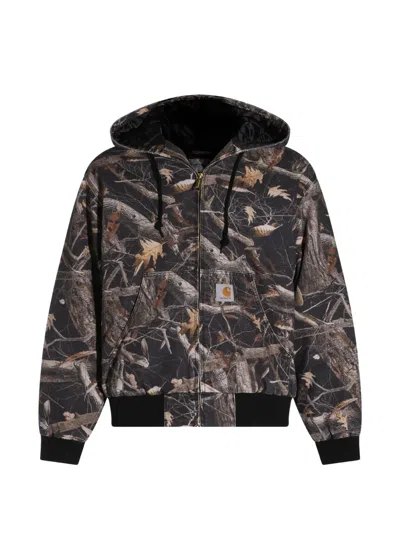Carhartt Og Active Camouflage-print Hooded Jacket In Multi