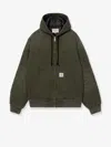 Carhartt Hooded Quilted-lined Jacket In Green