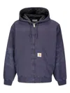 Carhartt Functional Organic Cotton Jacket With Structured Silhouette In Purple