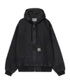 Carhartt Active Sweat Cotton Blend Jacket In Black