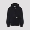 Carhartt Hooded Jacket With Pockets And Ribbed Finish In Black