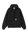Carhartt Active Sweat Cotton Blend Jacket In Black