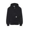 Carhartt Organic Cotton Hooded Blazer Kangaroo Pockets In Black
