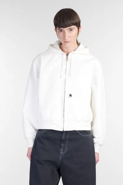 CARHARTT OG ACTIVE JACKET CASUAL JACKET IN WHITE COTTON