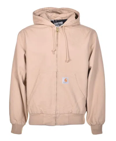 Carhartt Og Active Jacket Dusty H Brown In Black