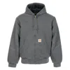 Carhartt Mens Graphite Og Active Hooded Cotton Jacket In Gray