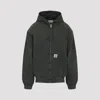 Carhartt Active Hooded Sweat Jacket With Kangaroo Pocket In Green