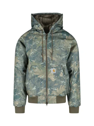 CARHARTT OG ACTIVE JACKET, IN GREEN WATER-REPELLENT FABRIC
