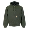 Carhartt Og Active Jacket Olive Stone Canvas In Green